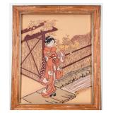 Suzuki Harunobu Meeting Her Lover Woodblock Print