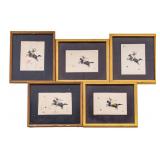 19th Hand Painted Persian Framed Panels (5)