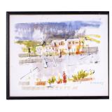 Bermuda Seascape Original 20thC Watercolor Birdsey