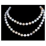 Chinese 14K Gold & Natural Jade Bead Necklace