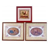 Beth Cummings and Other Framed Folk Art Prints