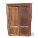 Georgian Oak Hanging Corner Cupboard
