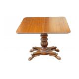 Federal Carved Mahogany Folding Card Table
