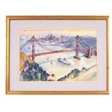 View of San Francisco by C. Roberts (Am 1922-2009)