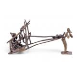 African Benin Bronze Miniature Figurines