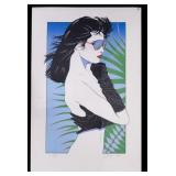 Signed Richard Foht "Cool Lady" Serigraph