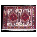 Very Colorful Sumak Area Rug / Mat