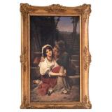 A. Coronelli, Large Italian Figural O/c