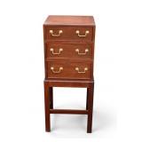 Chippendale Style Mahogany Silver Chest on Stand