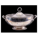 Wilcox Quadruple Plate Monogrammed Tureen