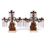 19thC Cornelius & Co Victorian Candelabra Pair