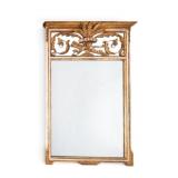 French Neoclassical Style Giltwood Trumeau Mirror