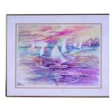 Sailing Fantasy Print- Marlien Wakeford (Am 20thC)
