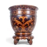 Large Decorative Lacquered Planter