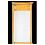 Neoclassical Carved Giltwood Figural Pier Mirror