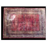 Hand-Knotted Persian Sarouk Area Rug