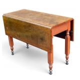 Country Hardwood Drop-Leaf Table