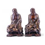Chinese Carved and Lacquered Wood Immortals