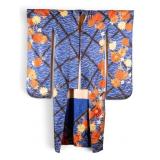 Japanese Komon-Style Kimono