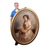 Large 19th Century O/c, Paris