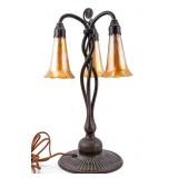 Tiffany Studios L.C. T. Favrile Lily Table Lamp