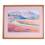 Watercolor Landscape by Eliot B. Moses (Am 20th C)