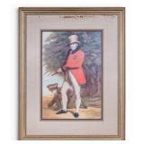 Vintage Framed Golf Themed Prints (2)
