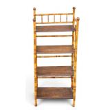 Victorian Bamboo 4-Tier Shelving Unit