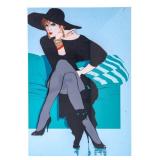Signed Maher Marcos "Black Cat" Serigraph