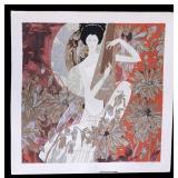 Signed Huang Guanyu "Melody in White" Serigraph