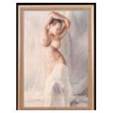 Signed Female Nude Oil on Canvas