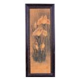 Chinese Watercolor on Shaved Wood