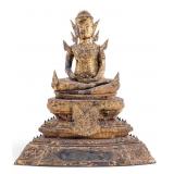 19th C Rattanakosin Bronze Buddha Statue