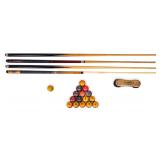 Early Billiard Balls, Cue Sticks, and Bridge