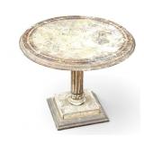 Painted Italian Occasional Pedestal Table