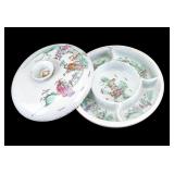 Antique Chinese Famille Rose Lidded Dish