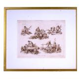 I. Hill Antique Aquatint