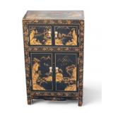 Vintage Asian Lacquered Cabinet
