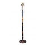 Japanese Lacquered Wooden Floor Lamp