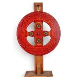 Vintage Handmade Carnival Wooden Wheel