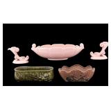 Abingdon U.S.A. Pink Ceramic Candle Holders