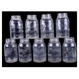 9 Atlas Strong Shoulder Mason Jars