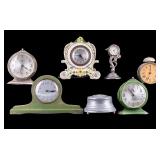 6 Clocks and Tin Box Assortment