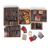 Antique Pocket Frames, Mats, Glass, and Photos