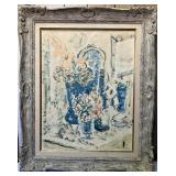 DePisis 1937 Flowers Lithograph, Framed