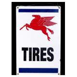 Vintage Mobil Tires Metal Sign