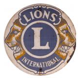 Lions Club International Metal Sign