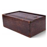 Wooden Storage Box w/ Sliding Lid