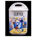 Czechoslovakia Ceramic Coffee Container