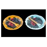 Vintage Ceramic Leaf Ashtrays